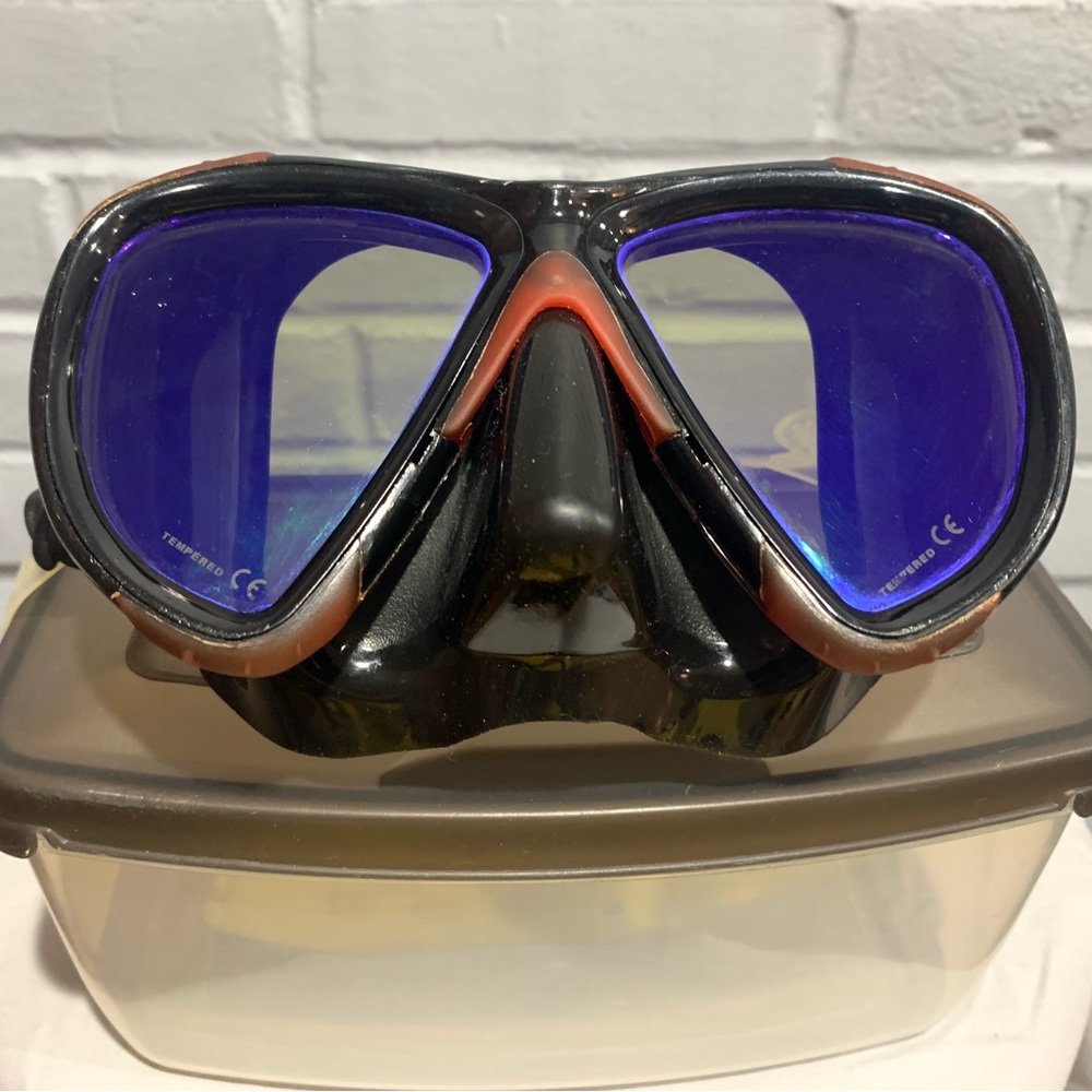 Sherwood Spectrum Rubicon Scuba, Diving, Dive, Freediving Mask MA95-RU w/case.